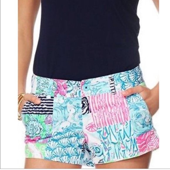 Lilly Pulitzer Pants - Lilly Pulitzer Osterville Patch Walsh Shorts
